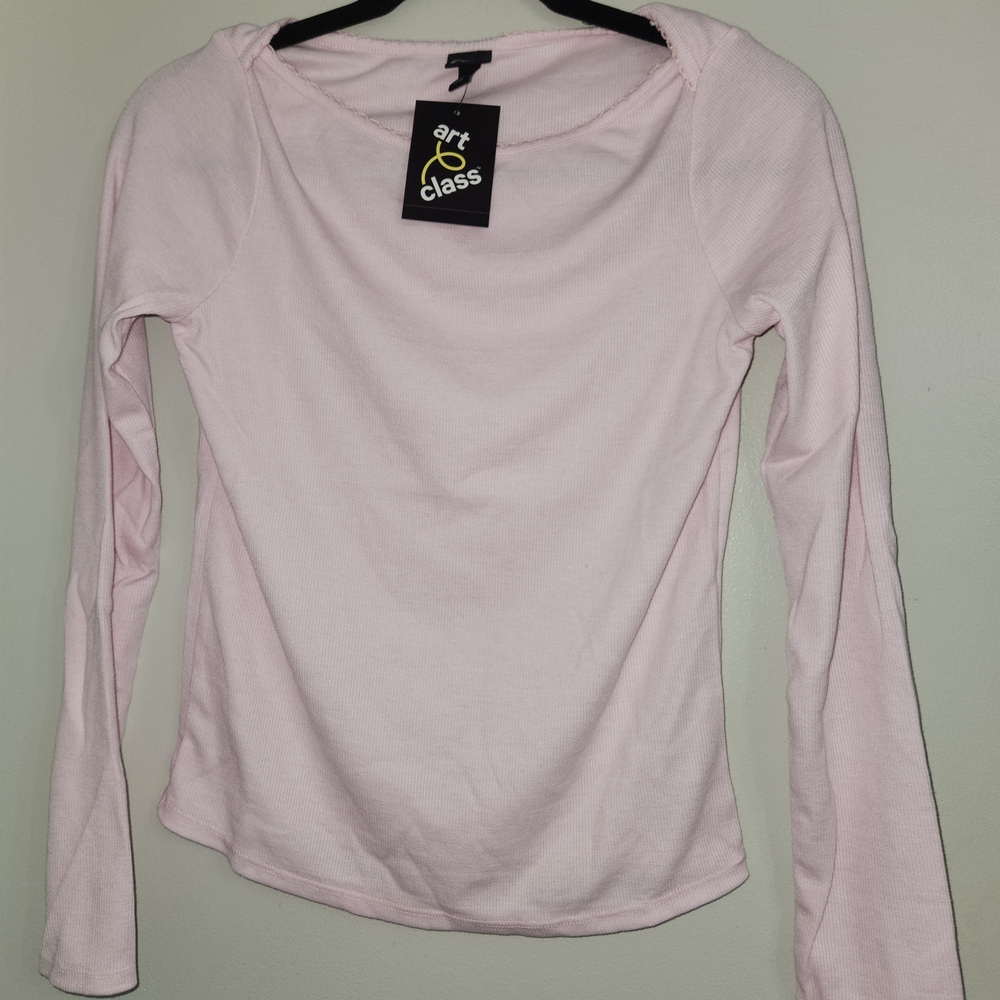 Art Class Kids Soft Pink Long Sleeve Tee XXL